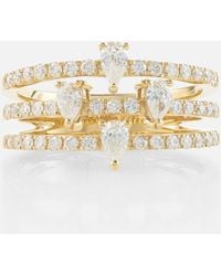 PERSÉE - Hera 18kt Gold Ring With Diamonds - Lyst