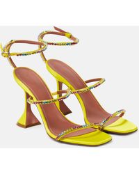 AMINA MUADDI - Gilda 95 Embellished Pvc Sandals - Lyst