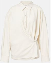 Lemaire - Twisted Cotton And Silk Shirt - Lyst