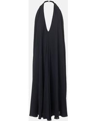 Jacquemus - Norma Draped Open-Back Crepe Maxi Dress - Lyst