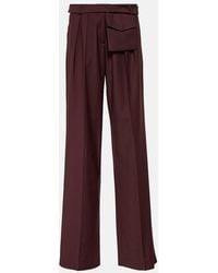 AYA MUSE - Sylvia Mid-Rise Straight Wool Pants - Lyst