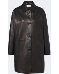 The Row - Donata Leather Coat - Lyst