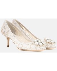 Dolce & Gabbana - Bellucci Lace 60mm Pumps - Lyst