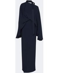 ‎Taller Marmo - Brooks Scarf-Detail Crepe Cady Gown - Lyst