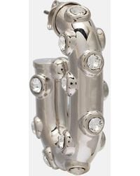 Rabanne - Crystal-Embellished Hoop Earrings - Lyst
