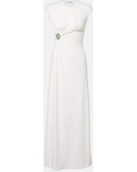 Christopher Esber - Mineral Stone Embellished Jersey Gown - Lyst