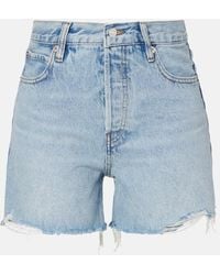 FRAME - Short Everyday En Denim - Lyst