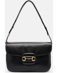 Gucci - Horsebit 1955 Large Leather Shoulder Bag - Lyst
