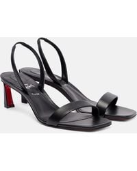 Christian Louboutin - O Condora 55 Leather Slingback Sandals - Lyst
