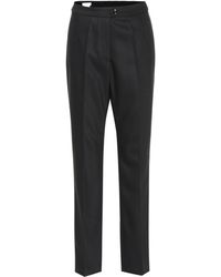 Damen Bekleidung Hosen und Chinos Hose mit gerader Passform Dries Van Noten Hose aus Tweed in Braun 