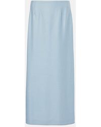 Gabriela Hearst - Defina Silk And Wool Midi Skirt - Lyst