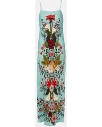 FARM Rio - Floral Slip Dress - Lyst