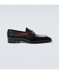 Tom Ford - Bailey Croc-effect Leather Loafers - Lyst