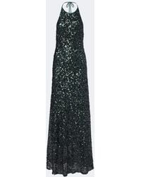 Christopher Esber - Open-Back Sequined Halterneck Gown - Lyst