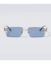 Cartier - Panthere De Cartier Rectangular Sunglasses - Lyst