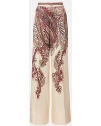 Etro - Pantaloni A Palazzo - Lyst