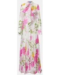 LEO LIN - Lilith Printed Maxi Dress - Lyst