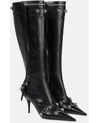 Balenciaga - Le Cagole Leather Boots - Lyst