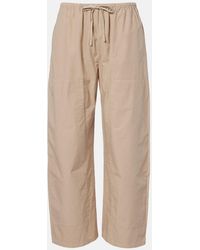 Leset - Kyoto Cotton Cropped Wide-Leg Pants - Lyst