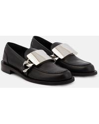 JW Anderson - Gourmet Chain Leather Loafers - Lyst