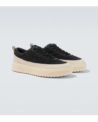 Moncler - Altive Leather-Trimmed Sneakers - Lyst