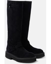 Robert Clergerie - Colby Suede Knee-High Boots - Lyst