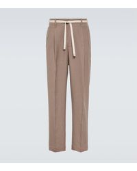 ZEGNA - Linen Straight Pants - Lyst