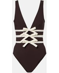 Karla Colletto - Lenora Bow-Detail Swimsuit - Lyst