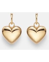 Roxanne First - Puffy Heart 14Kt Drop Earrings - Lyst