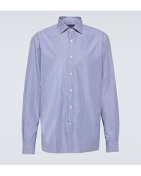 Ralph Lauren Purple Label - Aston Striped Cotton Shirt - Lyst