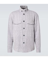 Frescobol Carioca - Nuno Cotton And Linen Overshirt - Lyst