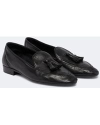 The Row - Caden Leather Loafers - Lyst
