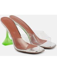 AMINA MUADDI - Lupita Glass 95 Pvc Mules - Lyst