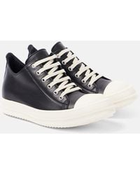 Rick Owens - Sneaks Low Leather Sneakers - Lyst
