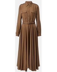 Loro Piana - Lela Asymmetrical Silk Shirt Dress - Lyst