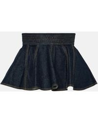 Alaïa - Peplum Denim Belt - Lyst