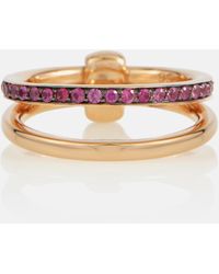 Pomellato Together Ring aus 18kt Rosegold mit Rubinen - Pink