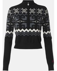 Perfect Moment - Nordic Merino Wool Half-Zip Sweater - Lyst