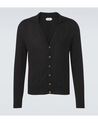 Versace - Greca Silk And Cotton Cardigan - Lyst