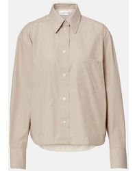 Victoria Beckham - Cropped Cotton Shirt - Lyst