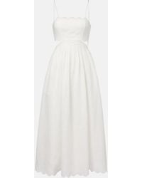 Zimmermann - Rhiannon Scallop Midi Dress - Lyst