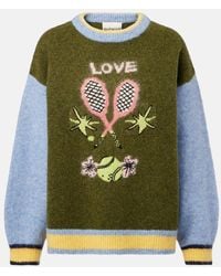 ALÉMAIS - Anouk Wool, Alpaca, And Mohair-Blend Sweater - Lyst