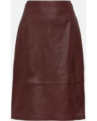 Vince - Leather Pencil Skirt - Lyst