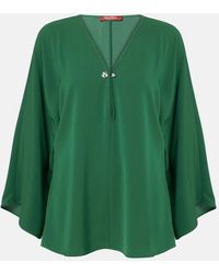 Max Mara - Umile Crystal-Embellished Cady Blouse - Lyst