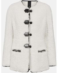 Blancha - Leather-trimmed Shearling Jacket - Lyst