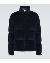 Moncler - Besbre Leather-trimmed Down Jacket - Lyst