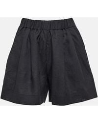 Asceno - Zurich Wide-leg Linen Shorts - Lyst