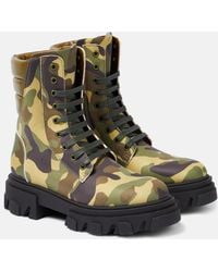 Gia Borghini - Gia 35 Camouflage Combat Boots - Lyst