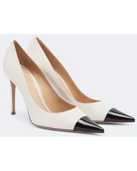 Gianvito Rossi - Patent Leather-Trimmed Leather Pumps - Lyst