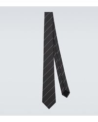 Gucci - Horsebit Striped Silk Jacquard Tie - Lyst